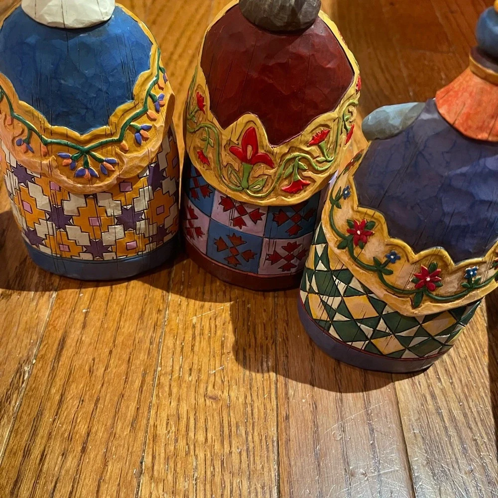 Jim Shore Colorful Three Wise Men Figurines